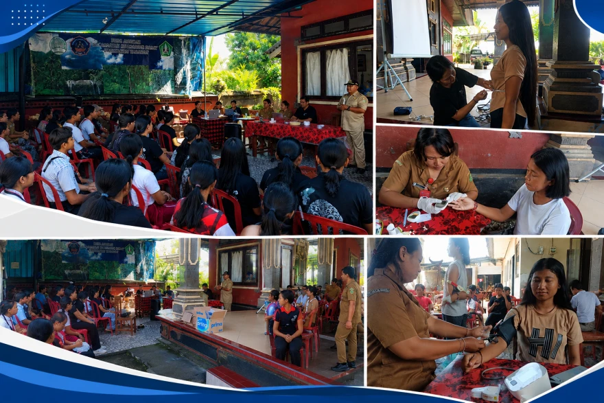 Pelaksanaan Pemeriksaan Kesehatan dan Edukasi Remaja di Desa Angkah
